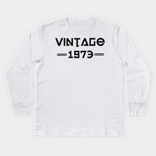 vintage 1973 Kids Long Sleeve T-Shirt